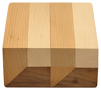 Assembled block — strips glued and clamped